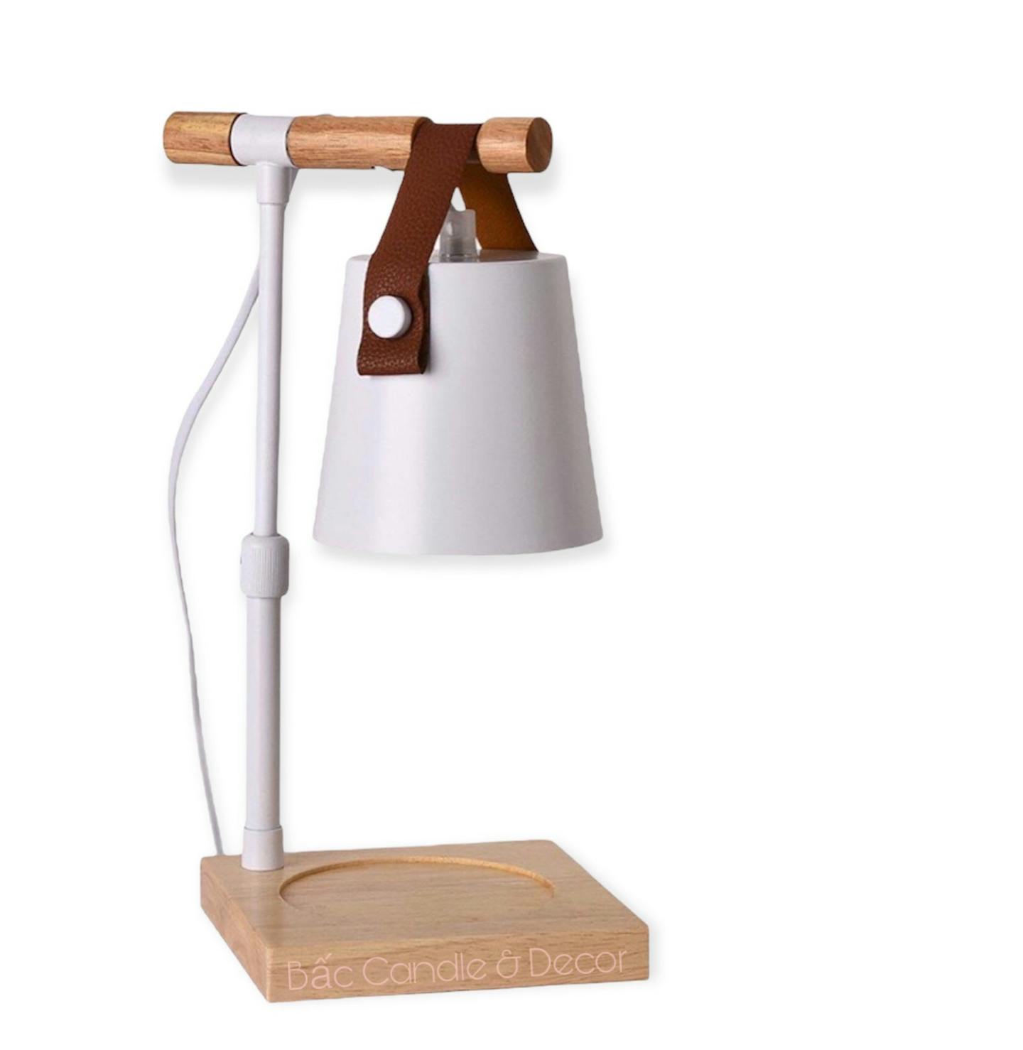 White Leather Strap Lamp